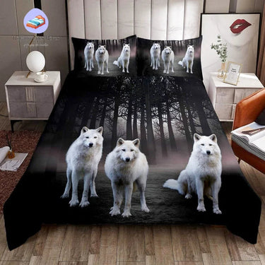 Dekbedovertrek Witte Wolf 220x240